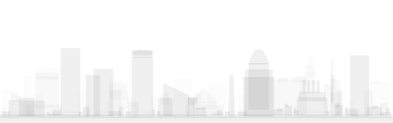 background image depicting the cityscape silhouette of Baltimore
