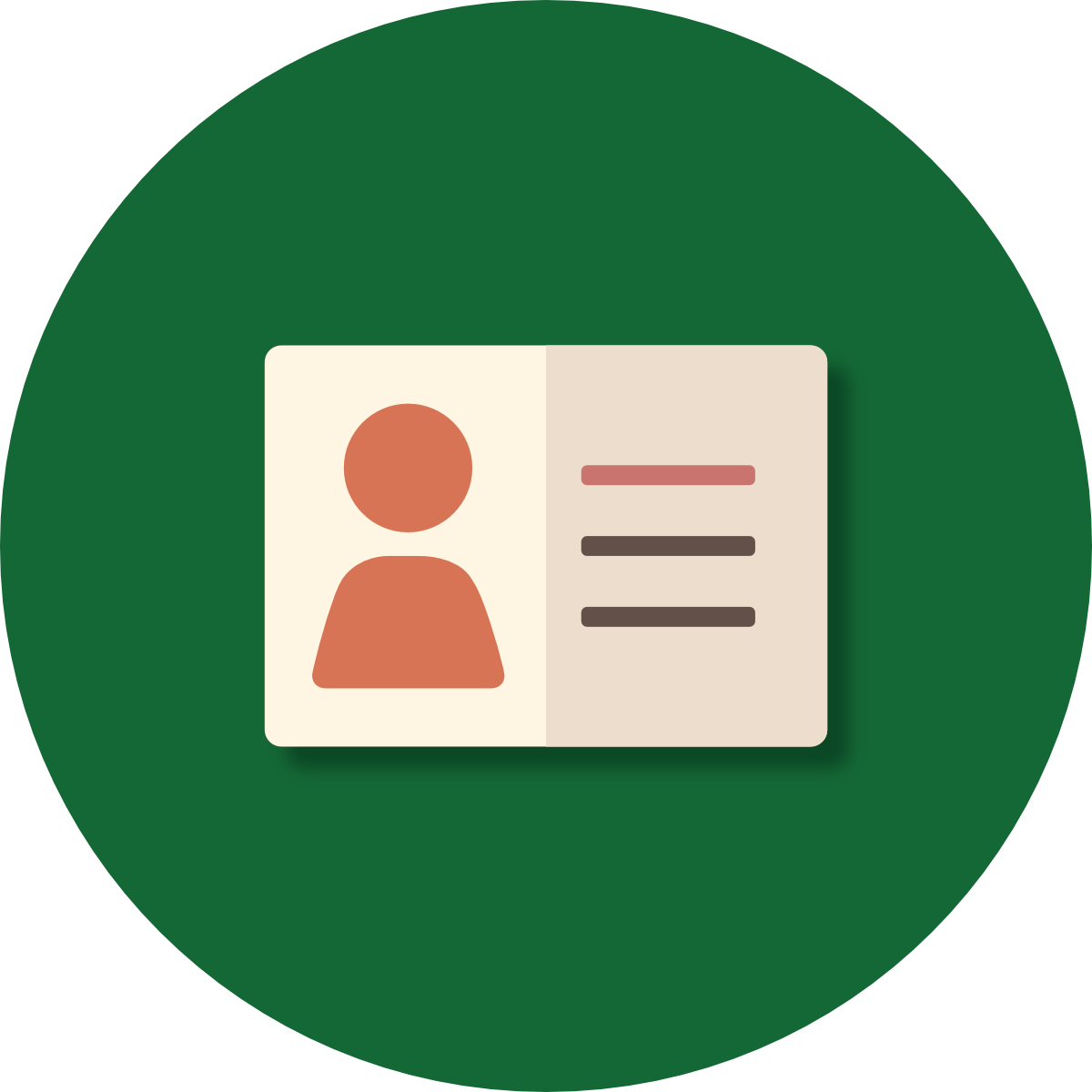 Learner-Centered icon showing a user profile sheet
